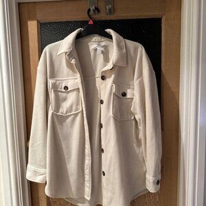Forever 21 Cream Shacket